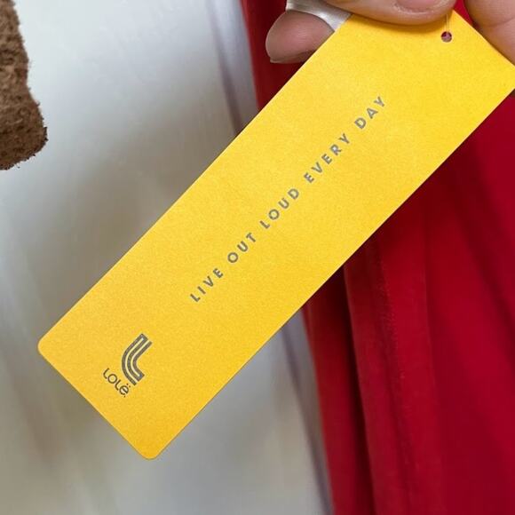 Red Lole Luisa Comfortable High Neck Maxi Dress - Picture 8 of 15